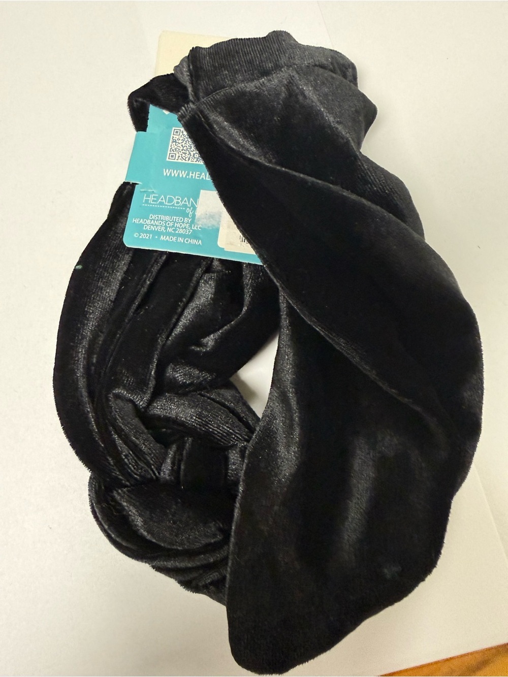 Headbands of Hope Black Infinity Turban Headband - Picture 2 of 2